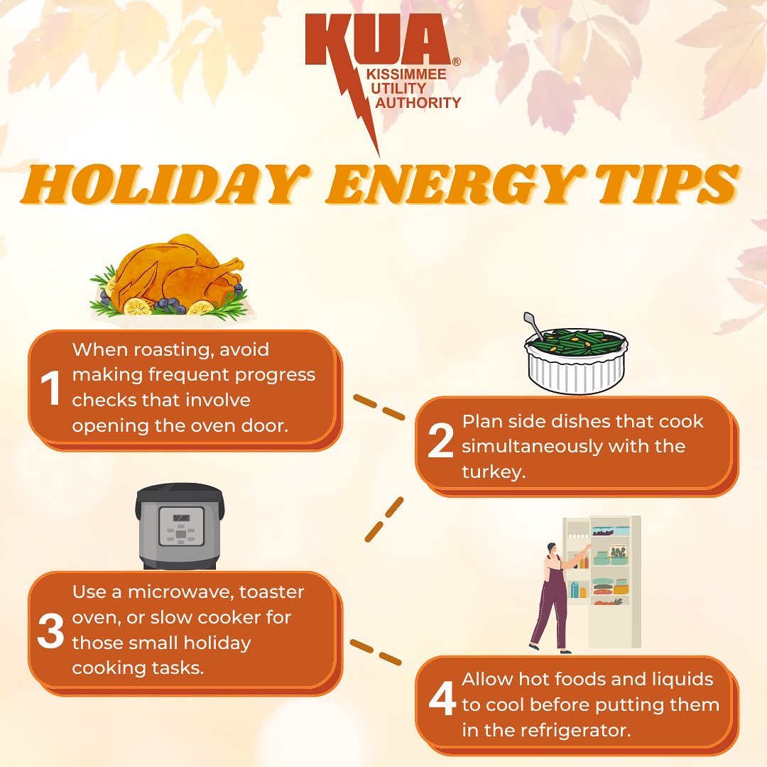 As you celebrate with family and friends during the holidays, remember that extra cooking, activities and people in your home can cause your electric bill to go up. Follow these simple tips to help you keep your energy costs down during.