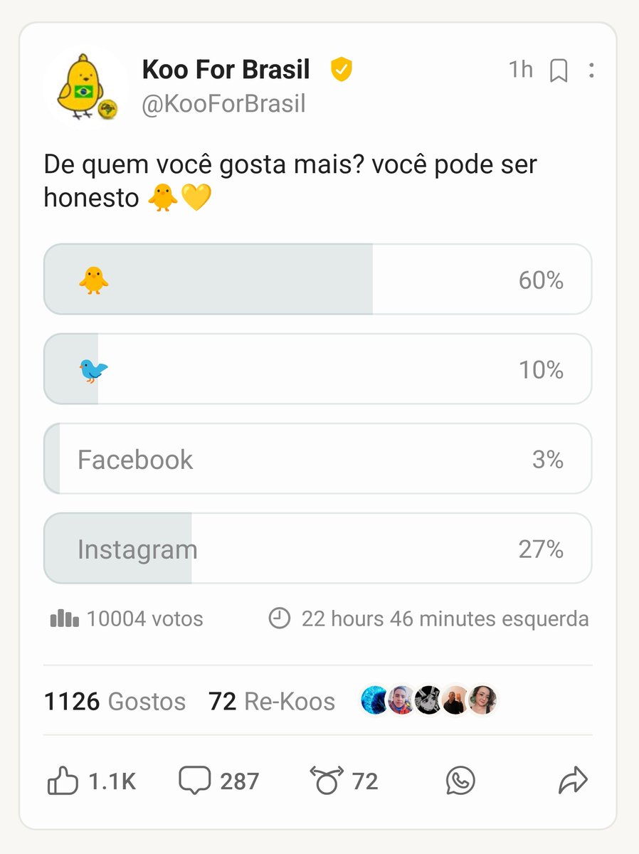 🐥 Koo Brazil tweet media