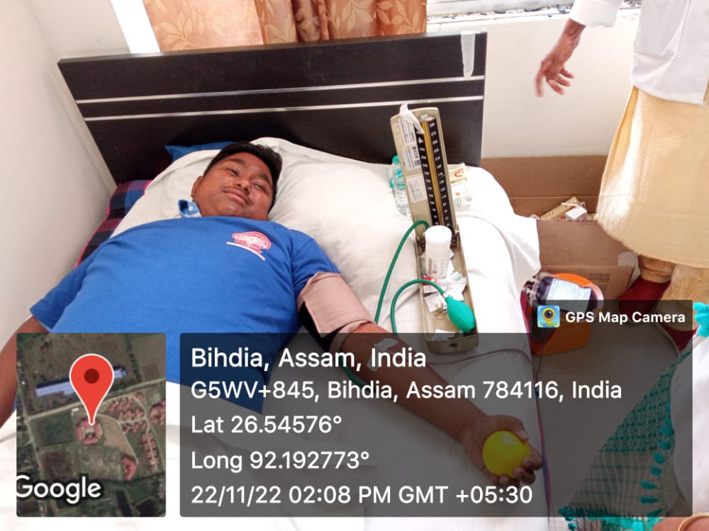 PduamNss's tweet photo. Blood Donation Camp organized today (22/11/2022) by NSS Unit, PDUAM Dalgaon as a part of celebration of 400th birth anniversary of Bir Lachit Borphukan. Twenty five units of blood voluntarily donated to Blood Centre, Mangaldai Civil Hospital. @DrRanjanKrKaka1 @DIPAKKU93471047 https://t.co/tHANrMMLMB