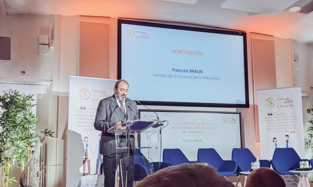 #DDL: Ouverture du colloque de l'association Donner des ELLES à la Santé avec une allocution du Ministre de la Santé, François Braun : "BOUGER LES LIGNES à l'hôpital" sur les comportements sexistes et de discriminations. <a href="/perruchotgarcia/">Valérie Perruchot Garcia</a> <a href="/FSchlurmann/">Friederike Schlürmann</a> <a href="/ChevanceAstrid/">Astrid Chevance</a> <a href="/MaxRusz/">Maxime Ruszniewski</a>
