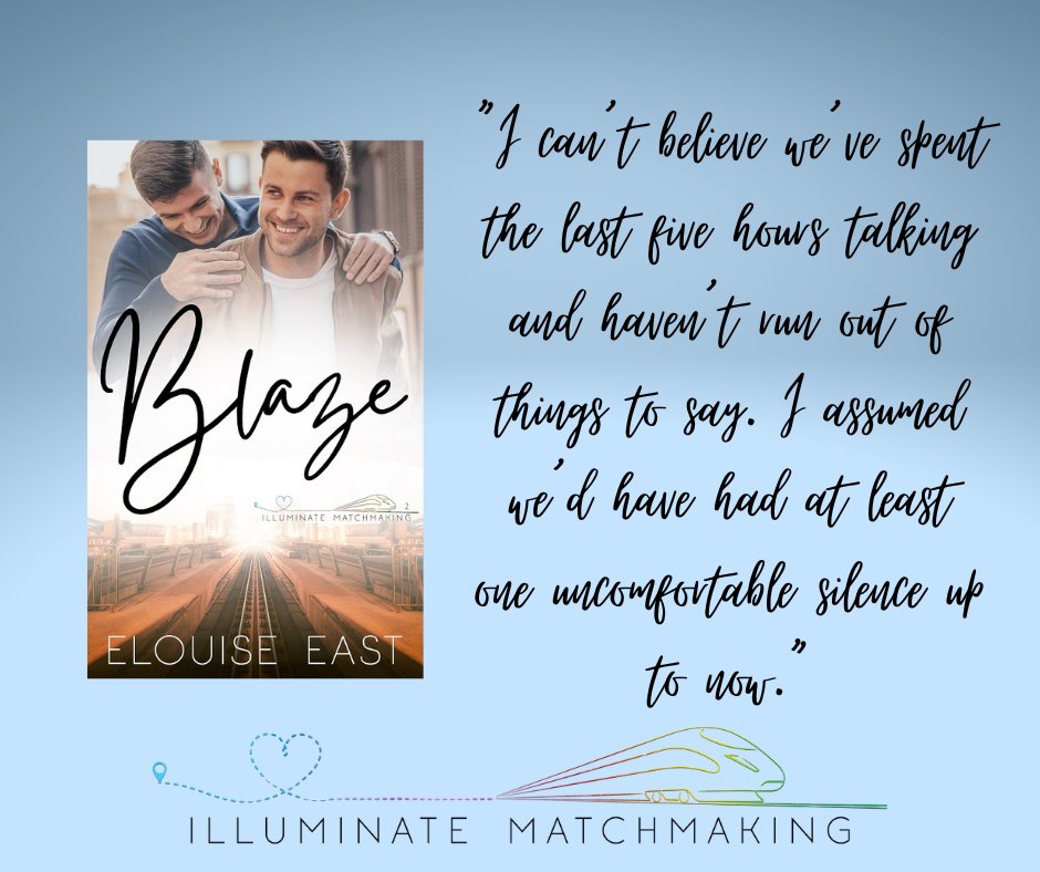 #teasertuesday 
Blaze
Illuminate Matchmaking, Book 2
readerlinks.com/l/1582080
When they meet, sparks turn into a blaze they cannot deny, but is it the right choice for them?
A love at first sight, MM matchmaking novella.
#mmromance #matchmaking