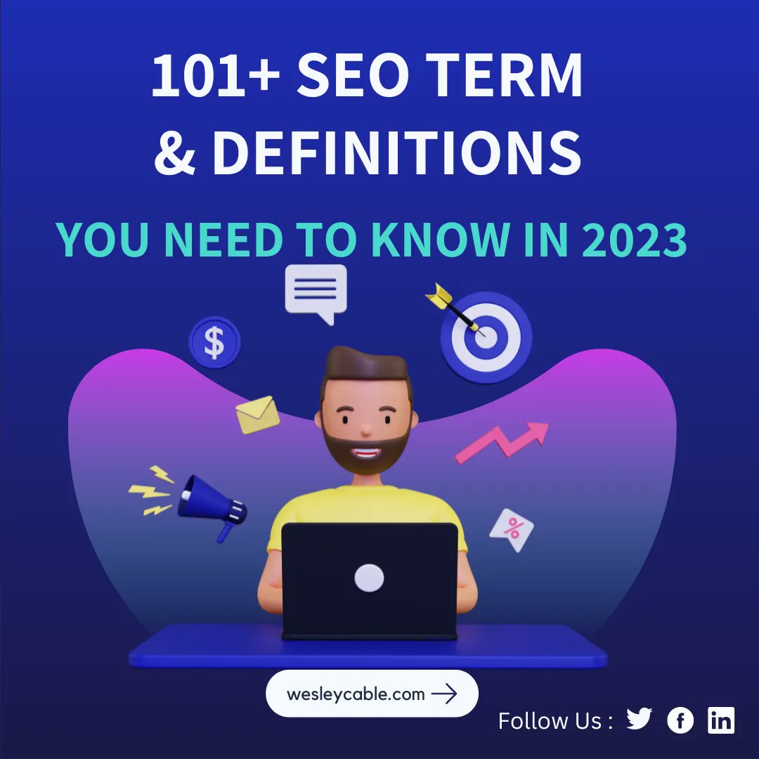 WesleyCableSr's tweet photo. 😕 Confused with all the SEO-related terms and buzzwords you encounter on a daily basis? 

✅ Amazing SEO Glossary: 101+ Terms &amp; Definitions You Need to Know in 2023

Here: https://t.co/l3vzIA7h9D 

#seoterms #seoglossary #digitalmarketingtips #startup #wesleycable #SEO #seoteams https://t.co/7TqiW10rBl