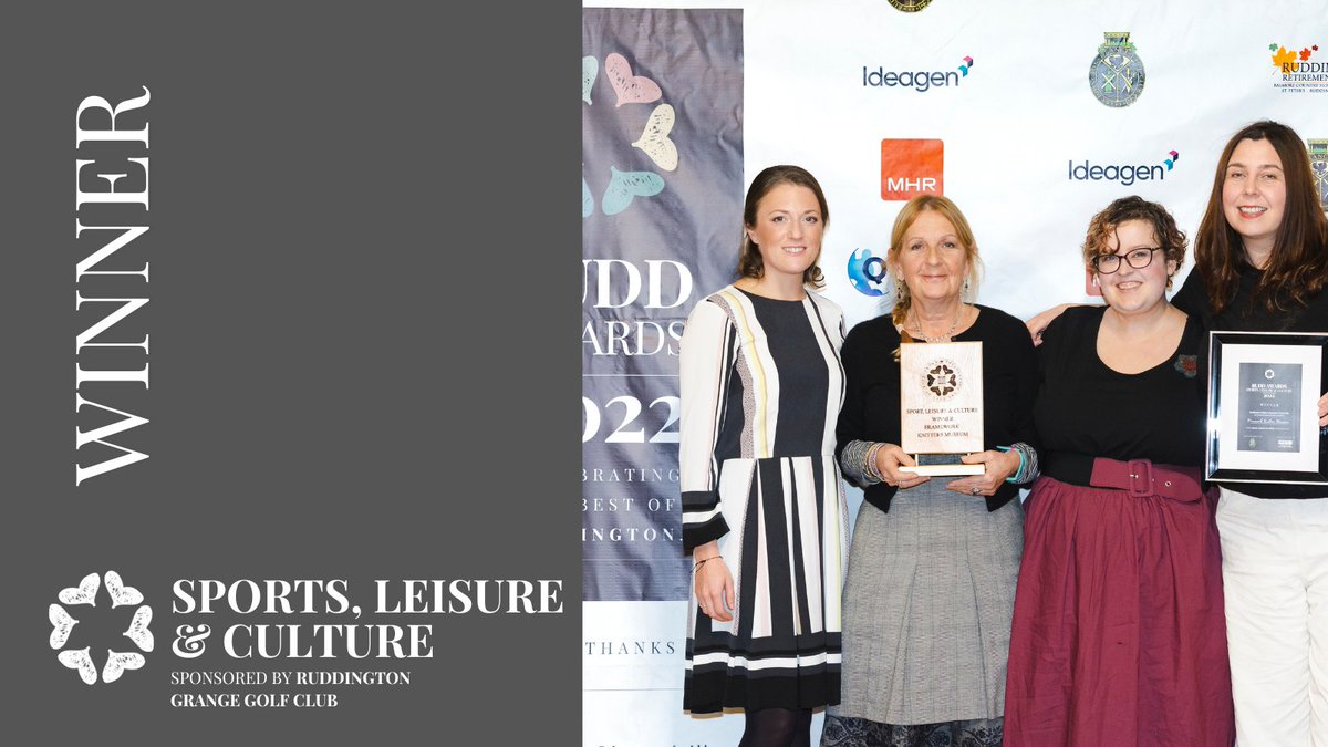 The winner of our Sports, Leisure &amp; Culture award, sponsored by Ruddington Grange Golf Club was @FWKMuseum. 

Sarah Godfrey from the museum said, "We were surprised to win &amp; we couldn’t wait to share the lovely award with our team of dedicated employees &amp; volunteers.”