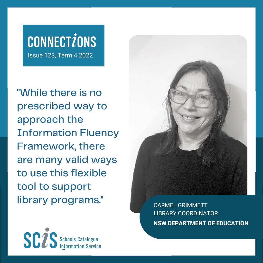 New South Wales recently introduced a new framework to support information literacy. Department of Education Library Coordinator Carmel Grimmett spoke to SCIS about how this framework may prove useful for library staff across the country. Read the article: scisdata.com/connections/is…