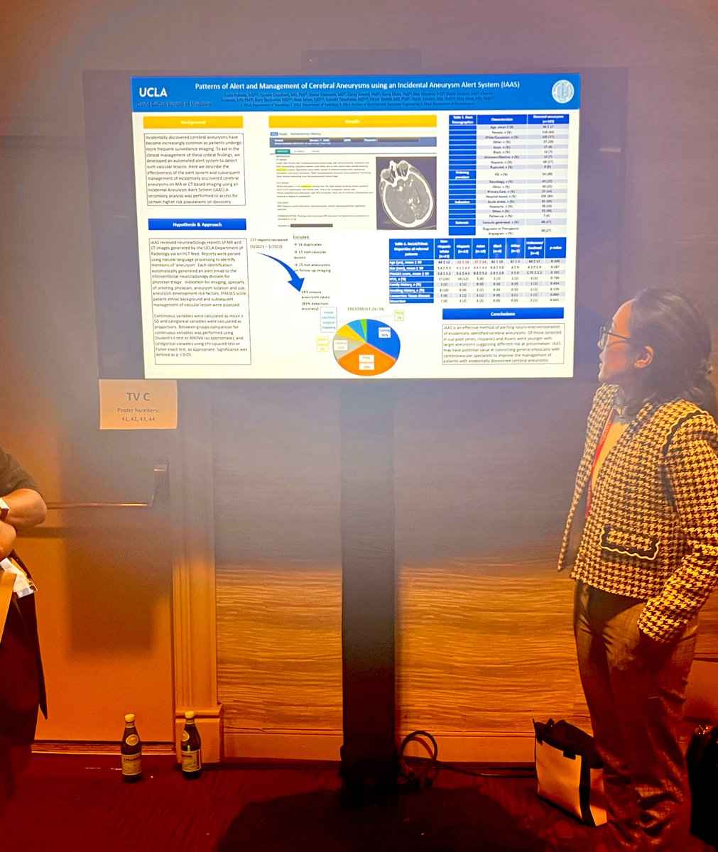 Great turnout, discussion and future directions on my work looking at incidental aneurysm detection and disparities on discovery #SVIN2022 <a href="/svinsociety/">SVIN</a>