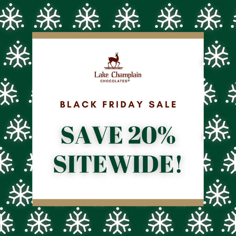 LCChocolates's tweet photo. The best way to spread joy this holiday season... with gourmet chocolates from Vermont!

Shop today and enjoy extra-sweet, site-wide savings during our Black Friday Sale!

#giftsthatbringjoy #handcraftedinVermont #premiumchocolate #makeitextraordinary