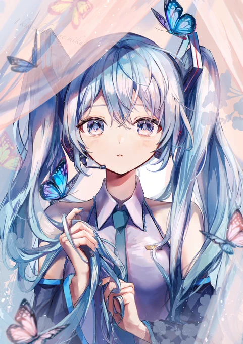 ミクさん… #いいツインテールの日 