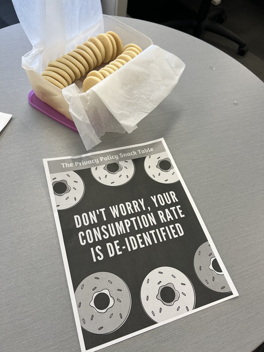 When you work with #privacynerds <a href="/TBS_Canada/">TBS Canada</a> this is what happens when you bring shortbread to work.