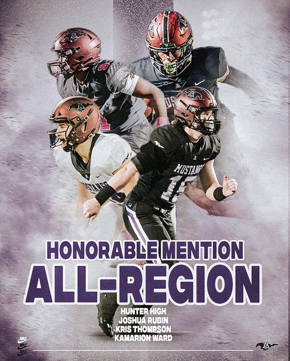 LAmustangFB's tweet photo. Congratulations to our Mustangs voted to the 2nd Team All-Region and Honorable Mention honors! #BeSetApart https://t.co/irXuYUI0k0