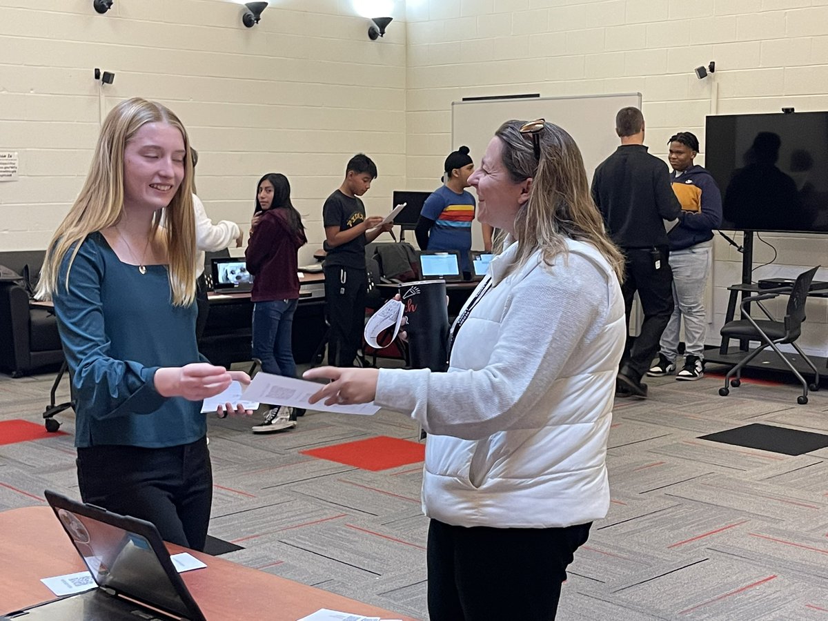 Health Presentations under way.  Love to see and hear what the students learn!   Thanks for personalizing learning for our students <a href="/MrAbshear/">MrAbshear</a>!  #ridgechampions #WEareLakota