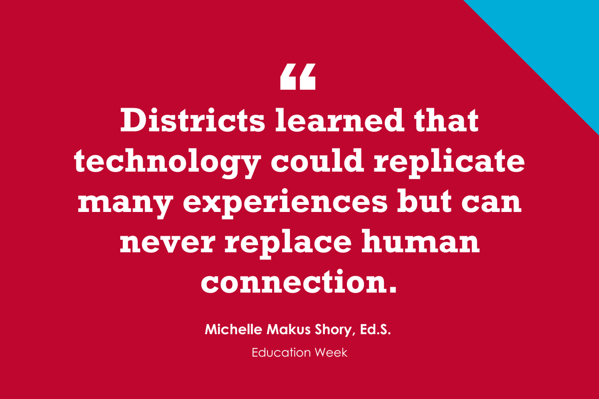 NEW in @educationweek with @michelleshory : 'The Pandemic Revealed Several Truths About School Districts' edweek.org/leadership/opi…