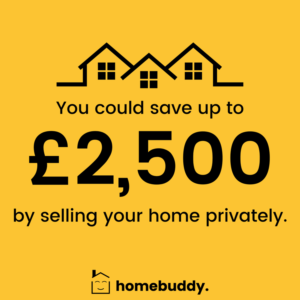 We want to help you save money when selling your house! 

An agent can charge between 1-2% of the sale price of your property and the average house costs around £250k so you could be spending £2.5k in fees.

Visit our website today to find out more -
homebuddy.co.uk