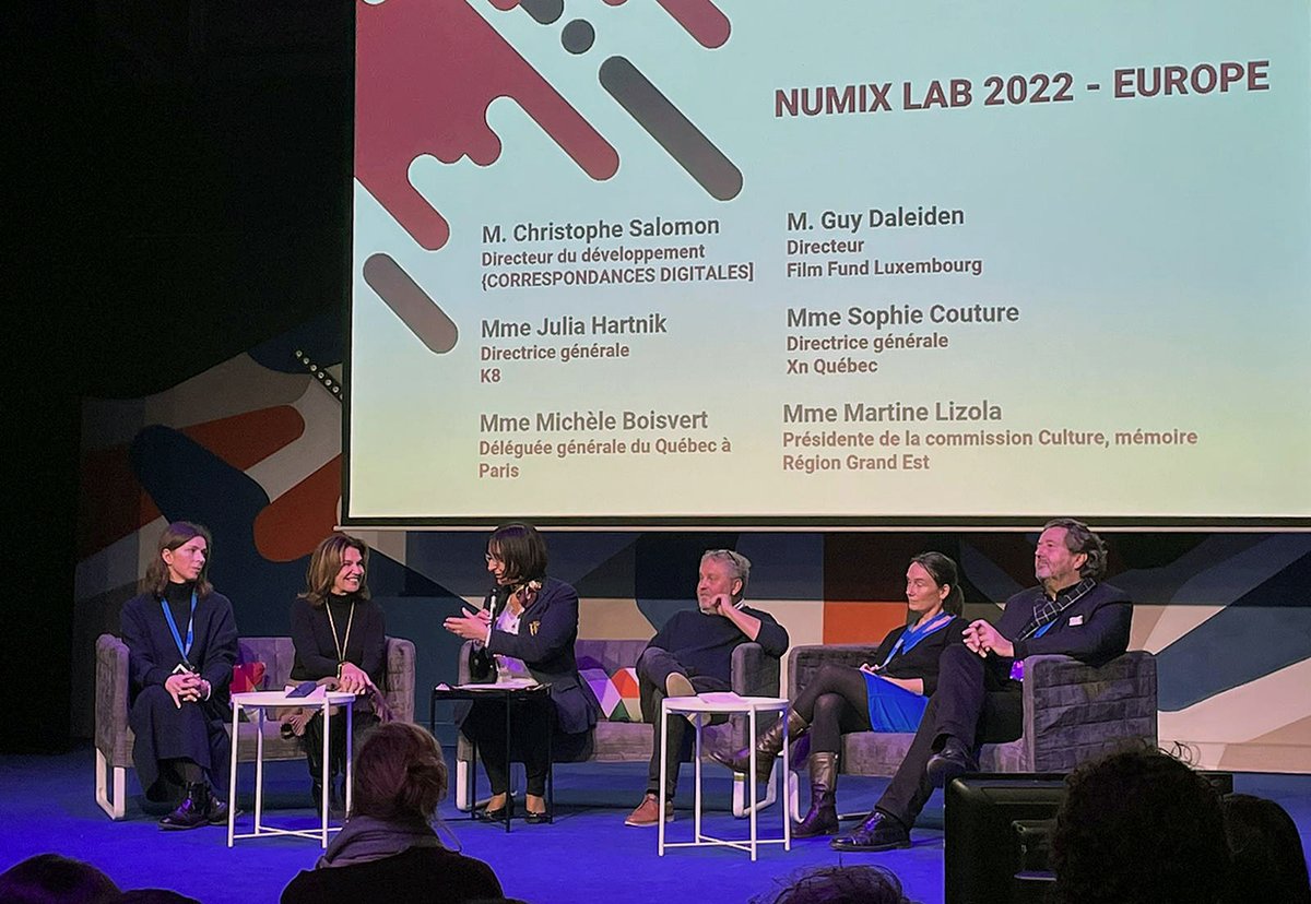 mboisvert_dg's tweet photo. Le #Québec accorde une place essentielle à la coopération avec la 🇫🇷 dans le secteur des industries culturelles et créatives en numérique.
Avec le lancement du #NumixLab, les créateurs et professionnels québécois vont rencontrer des partenaires à Metz et sa région. https://t.co/yyrm3PKPjw