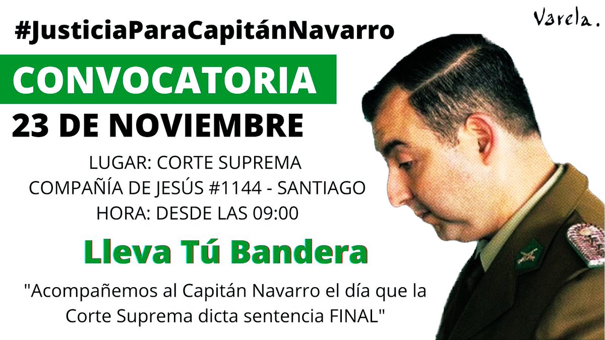 Equipo_Patriota's tweet photo. 🛑 Mañana todo el Team Patriota presente, apoyando al Capitán Hugo Navarro. @Girealaderecha 
⚠️ #JusticiaParaCapitanNavarro👇 https://t.co/XL7l6AQNXB
