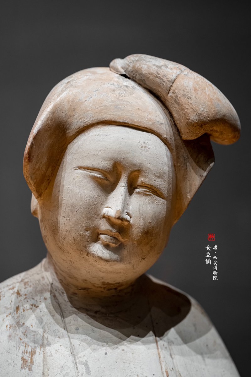 tongbingxue's tweet image. Hairstyles of ancient female Terracotta figures, Tang Dynasty (618-907).
Collection of Xi’an Museum.