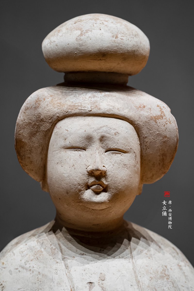 tongbingxue's tweet image. Hairstyles of ancient female Terracotta figures, Tang Dynasty (618-907).
Collection of Xi’an Museum.