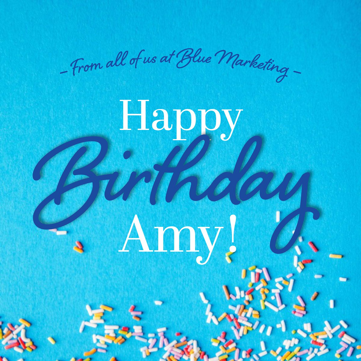 BlueMarketingIN's tweet photo. Happy birthday, Amy! We you have a fantastic birthday. 🎉 https://t.co/VSOmvBF2Zo
