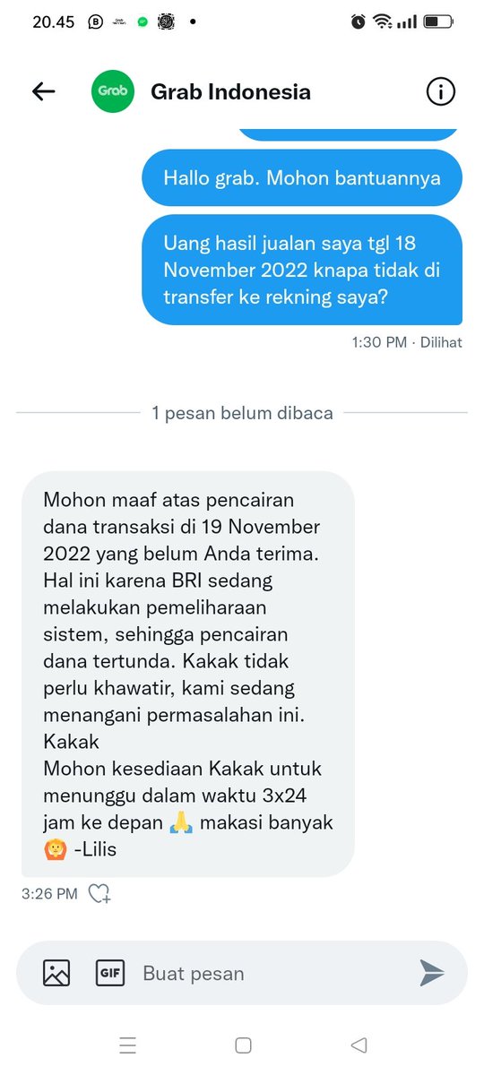 wVpoos's tweet photo. @BANKBRI_ID @GrabID Ini ka. @GrabID masih mnyalahkan @BANKBRI_ID https://t.co/JwtvXiI0Kd