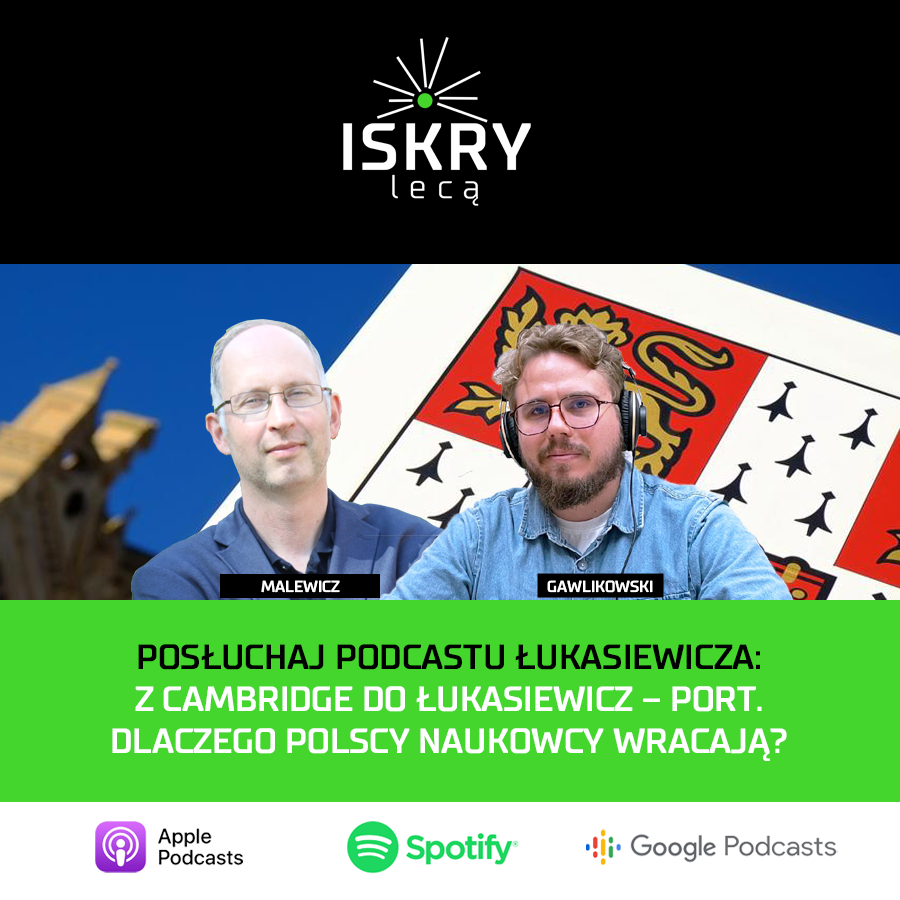 Lukasiewicz_pl's tweet photo. Czy naukowcy mogą i chcą wracać do Polski? O tym rozmawiamy w najnowszym odcinku "Iskry Lecą" z dr. Michałem Malewiczem. 

Apple Podcast: https://t.co/z07vsWQjzs

Spotify: https://t.co/x7pRye41ZU

Google Podcast: https://t.co/Y5zQ31LBB1 https://t.co/7nEZWC5G3c