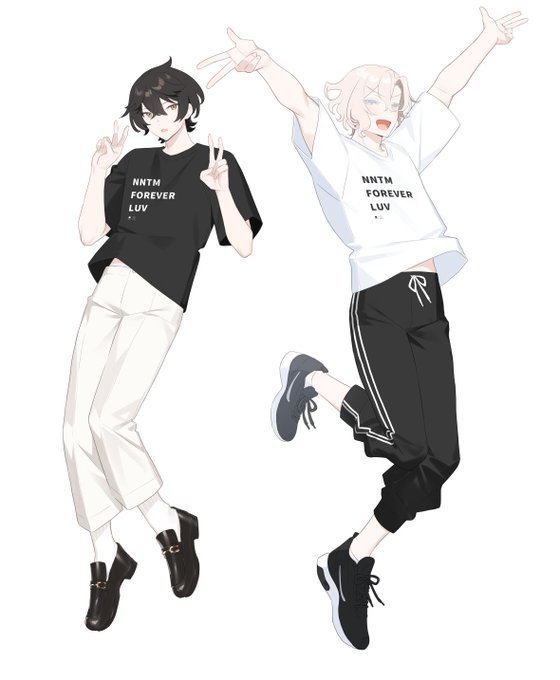 「male focus sweatpants」 illustration images(Latest)