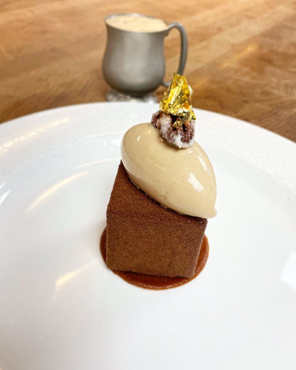 For all those chocolate lovers 🍫 We give you The Hand & Flowers Chocolate & Ale Cake with Rebellion Beer Ice Cream 🍺🍫 #Chocolate #Beer #Cake #Signature #Dessert