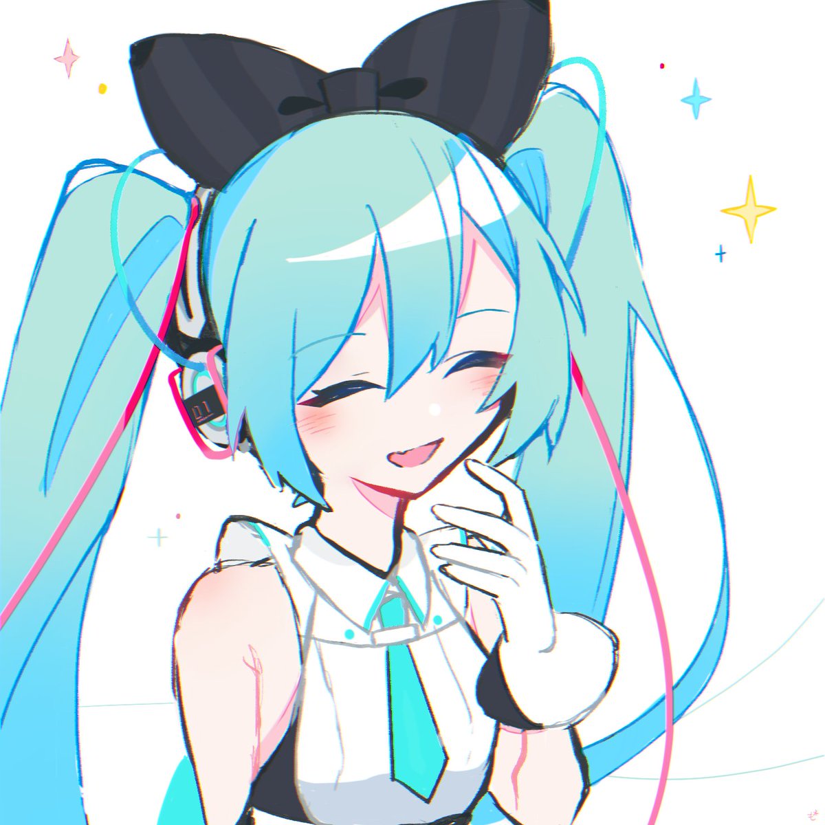 初音ミク 「#いいツインテールの日 再掲 」|もにた*のイラスト