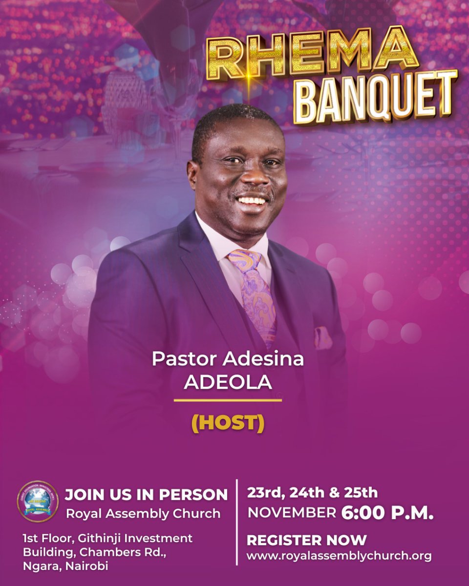 What do you do when you get good grades, keep applying for jobs but no one is willing to take you? When you feel like you’ve hit a snag in life, God is up to something. #rhemabanquet #royalassembly #kingdombusiness