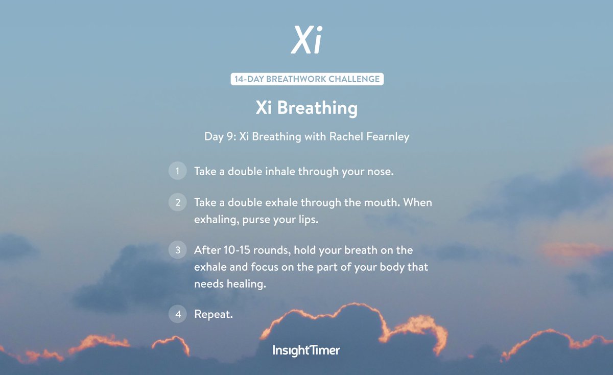 #BreathworkChallenge Today, Rachel Fearnley introduced us to Xi Breathing, a powerful deep healing technique that originates from Yi Jin Jing, a form of Qi Gong. Join the challenge now: insig.ht/DLllLYNSWub