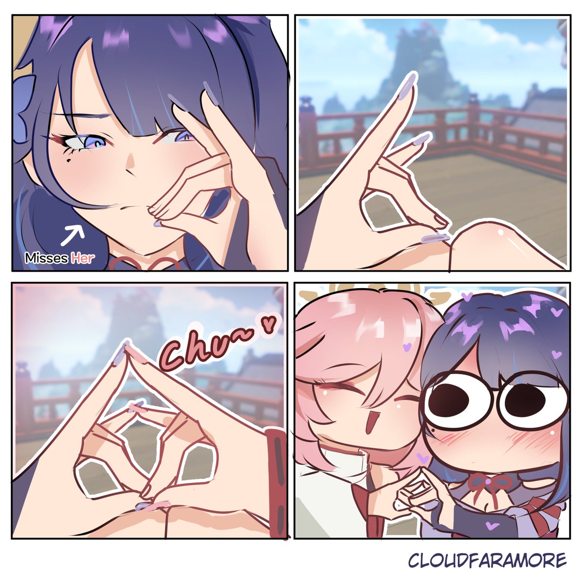 Surprise visit from Miko <3
#eimiko #yaemiko #raidenshogun #genshin #genshinimpact #原神 #원신