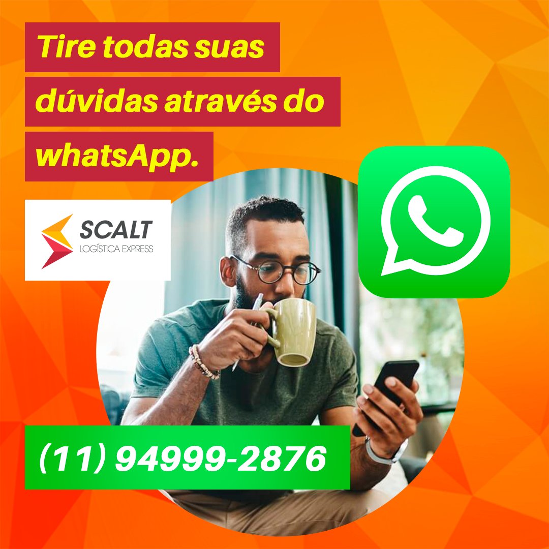 scaltlogexpress's tweet photo. Através do nosso WhatsApp (11 9499-2876) você terá acesso a nossa equipe de atendimento que está pronta para te ajudar!
Saiba mais sobre os nossos serviços, fale conosco agora mesmo: https://t.co/mYijKelPeF
#Scalt #Scaltlogística https://t.co/AUh9vjE2qX