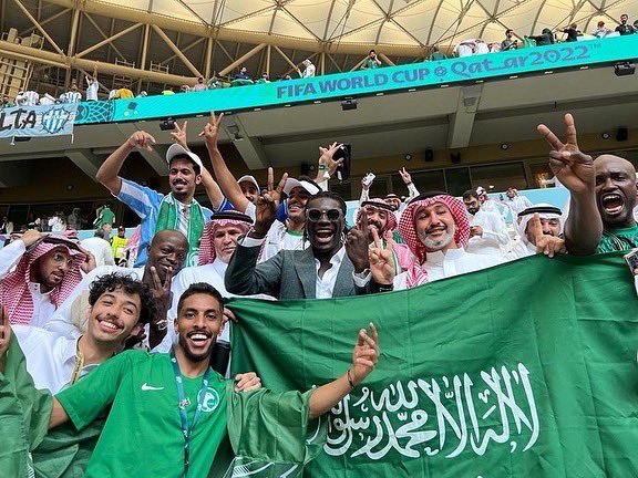 BafGomis's tweet photo. I had predicted a surprise from Saudi, and the dream became reality !
Congratulations to the players and
congratulations to the Saudi people.
So proud and happy for you 
🤲🏿❤️🇸🇦🦅 https://t.co/YMslvRUnnl