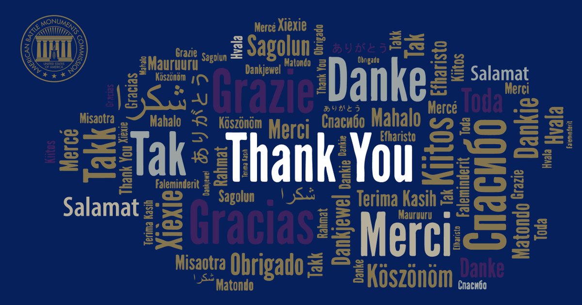 usabmc's tweet photo. As we enjoy #Thanksgiving Day, we are thankful for:
- for the U.S. Armed Forces, past and present.
- for our audience who help us remember our fallen.
- for our staff around the globe who carries out ABMC's honorable mission. https://t.co/YMotg9Bayf