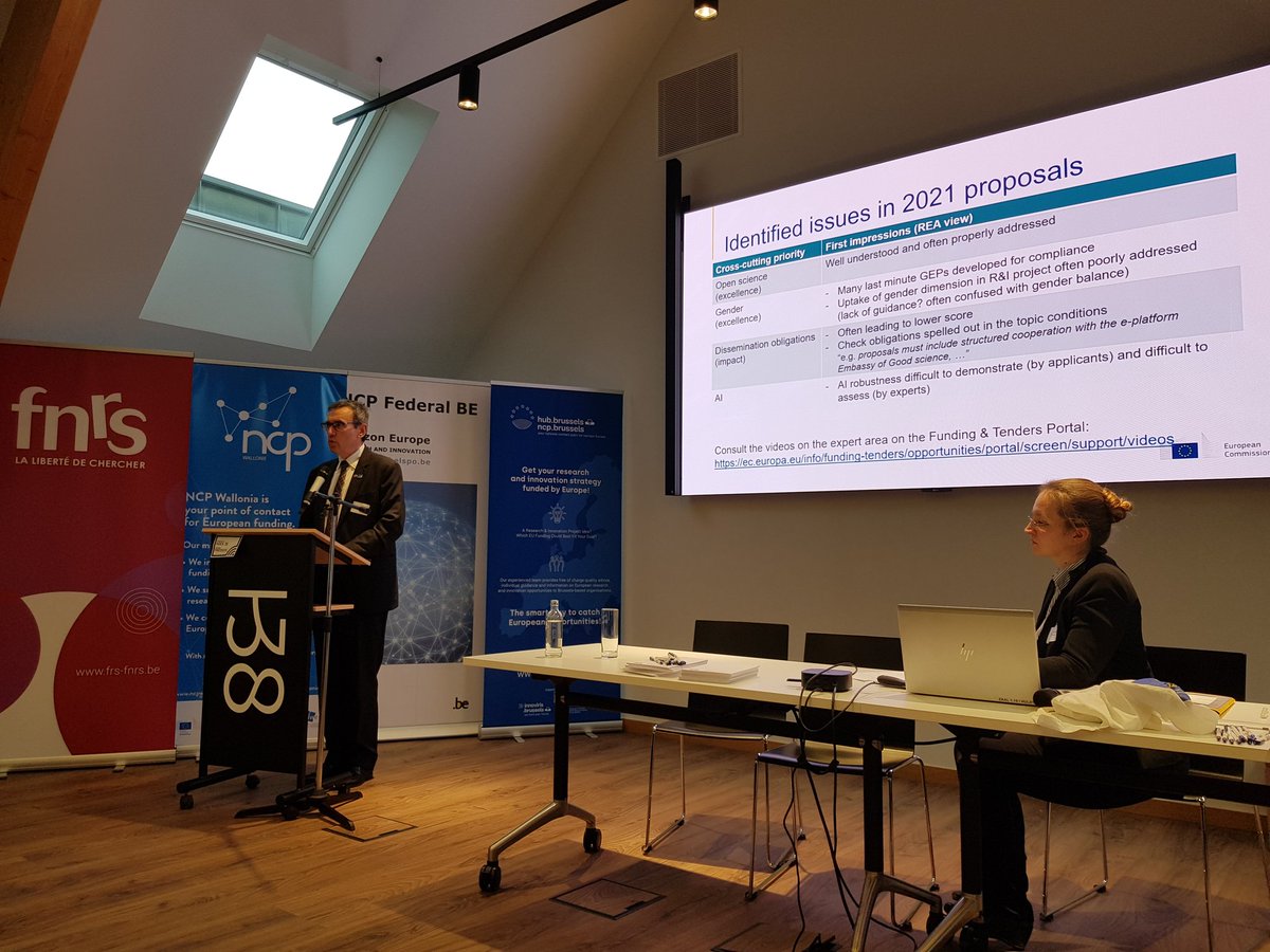 NCP F.R.S.-FNRS (@ncp_frsfnrs) on Twitter photo Lessons learned from first #HorizonEurope calls by <a href="/tachelet/">Marc Tachelet</a> from <a href="/REA_research/">European Research Executive Agency</a> at the Horizon Europe proposal workshop organised today by the Belgian National Contact Points Lessons learned from first #HorizonEurope calls by <a href="/tachelet/">Marc Tachelet</a> from <a href="/REA_research/">European Research Executive Agency</a> at the Horizon Europe proposal workshop organised today by the Belgian National Contact Points