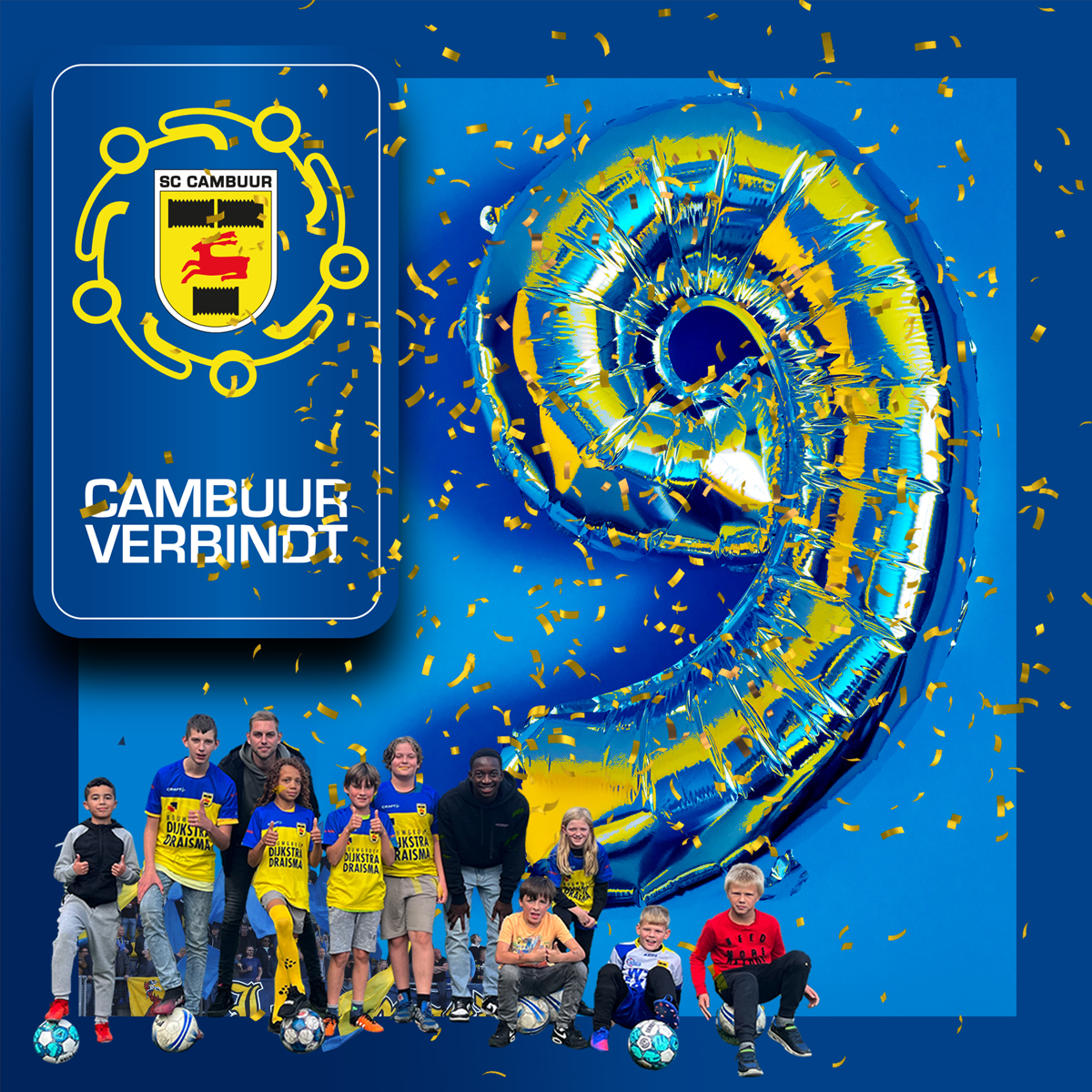 SCCambuurLwd's tweet photo. Hiep hiep hoera, @CambuurVerbindt bestaat precies 𝗡𝗘𝗚𝗘𝗡 jaar! 🥳💛💙

#HertOpDeGoedePlek https://t.co/IHmXqcrpSM