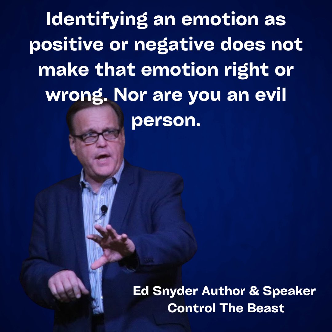 edsnyder's tweet photo. I don't care what anyone says or thinks, you are not a bad person because you are learning how to manage your emotions. #ControlTheBeast #TrueNorthNation https://t.co/W4rK9N9LPn