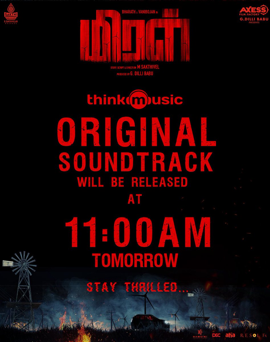 Kollywood Cinima (@kollywoodcinima) on Twitter photo Get ready for the #Miral OST that will send chills down your spine!!
Releasing tomorrow at 11 am!!
<a href="/AxessFilm/">Axess film factory</a> <a href="/Dili_AFF/">Dili</a> <a href="/SakthiFilmFctry/">Sakthi Film Factory</a> <a href="/sakthivelan_b/">Sakthivelan B</a> <a href="/bharathhere/">bharath niwas</a> <a href="/vanibhojanoffl/">Vani Bhojan</a> <a href="/ksravikumardir/">K.S.Ravikumar</a> <a href="/nameissakthi/">ᴍꜱ ᴠᴇʟ</a> @itspooranesh <a href="/Sethu_Cine/">Sethuramalingam</a> <a href="/rajNKPK/">Rajkumar Actor</a> <a href="/kaavya_arivu23/">kaavyaarivumani</a> <a href="/Sureshbaladop/">suresh Bala</a> Get ready for the #Miral OST that will send chills down your spine!!
Releasing tomorrow at 11 am!!
<a href="/AxessFilm/">Axess film factory</a> <a href="/Dili_AFF/">Dili</a> <a href="/SakthiFilmFctry/">Sakthi Film Factory</a> <a href="/sakthivelan_b/">Sakthivelan B</a> <a href="/bharathhere/">bharath niwas</a> <a href="/vanibhojanoffl/">Vani Bhojan</a> <a href="/ksravikumardir/">K.S.Ravikumar</a> <a href="/nameissakthi/">ᴍꜱ ᴠᴇʟ</a> @itspooranesh <a href="/Sethu_Cine/">Sethuramalingam</a> <a href="/rajNKPK/">Rajkumar Actor</a> <a href="/kaavya_arivu23/">kaavyaarivumani</a> <a href="/Sureshbaladop/">suresh Bala</a>