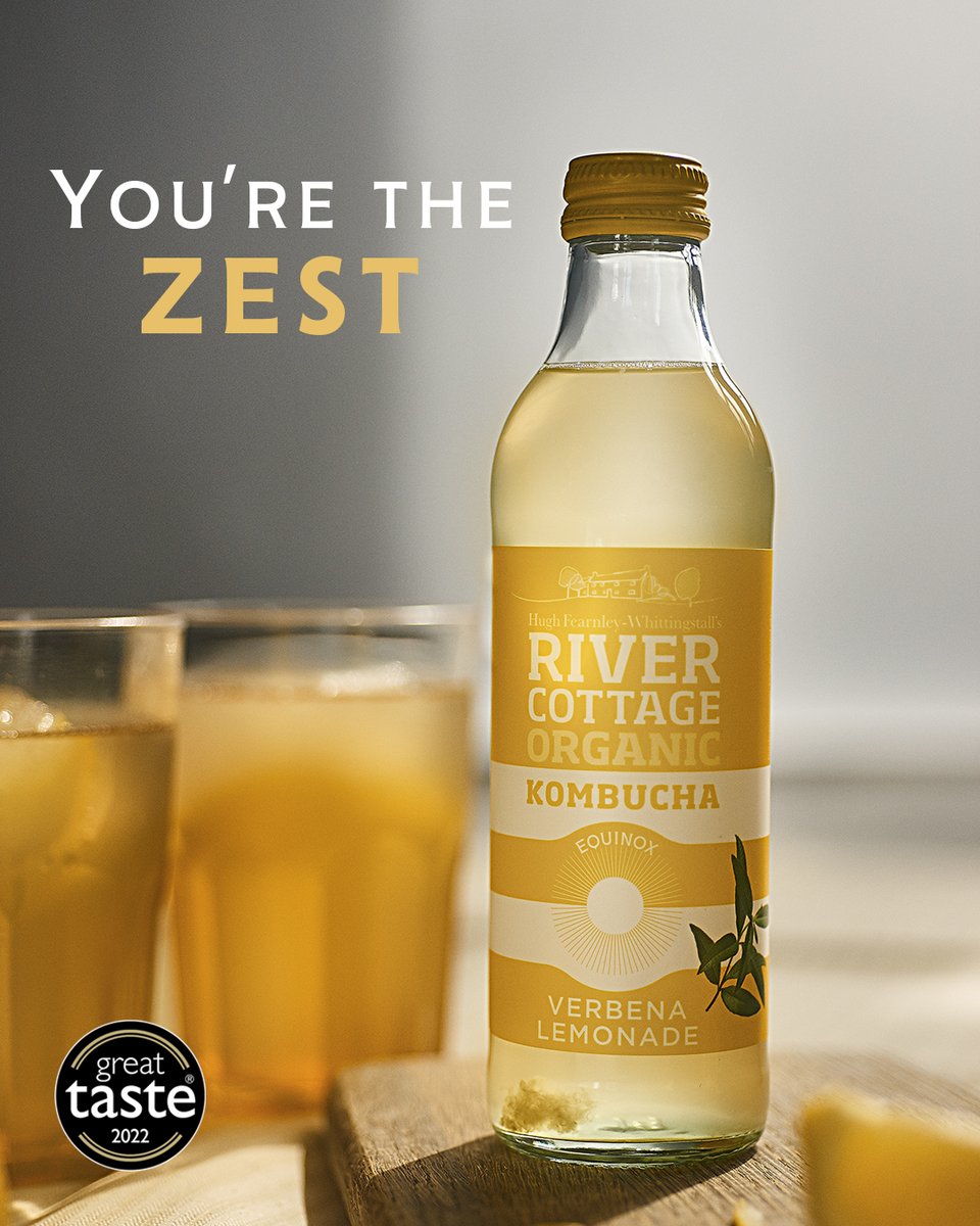 Our River Cottage HQ Verbena Lemonade organic kombucha has become a firm favourite since launching earlier this year. 

Infused with Lemon verbena, lime flower and chamomile, its bright taste will add sunshine and zest to your life, even on the rainiest of UK days!
