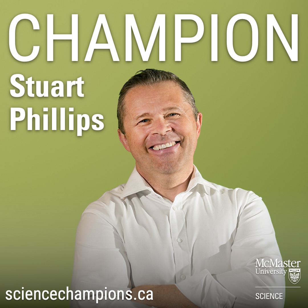 McMasterScience's tweet image. Stuart Phillips champions science as the Physical Activity Centre of Excellence (PACE) director. Stuart and his team help more than 500 community members stay active with programs &amp;amp; special events.

Visit sciencechampions.ca to learn more.

#mcmasterscience #sciencechampions