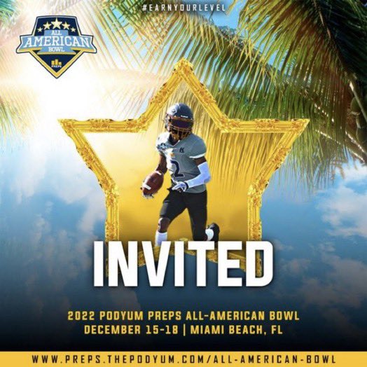 Appreciate the invite! <a href="/PP_All_American/">All-American Bowl by Podyum Preps</a>
