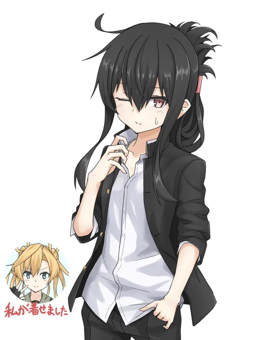 そういえば過去に学ラン初霜描いてたので再掲 