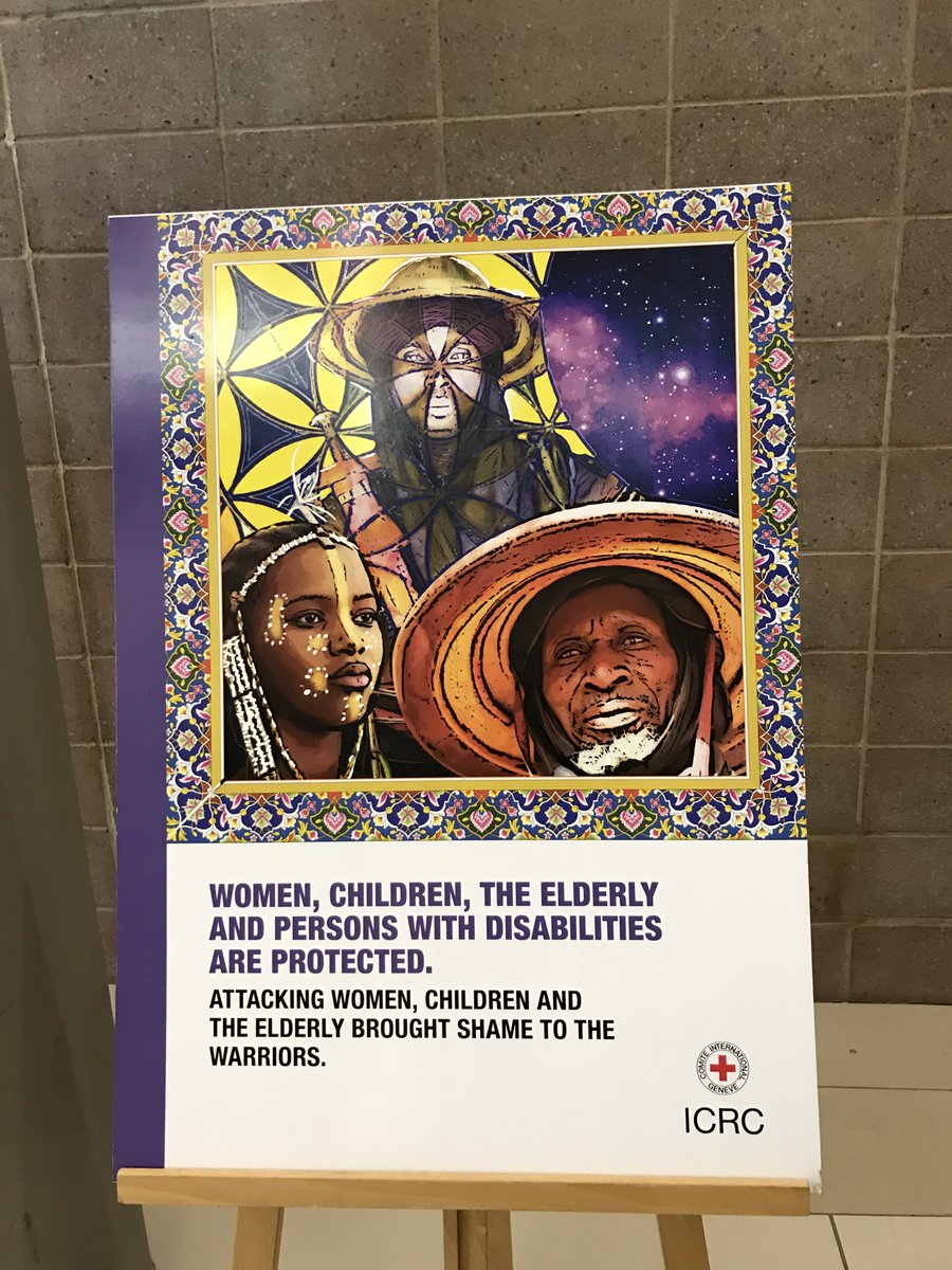 ICRC_SAfrica's tweet photo. [PHOTOS]: Did you know that there is a tool on African traditions which preserved humanity during war? Here is an exhibit to demonstrate the continued relevance #IHL on the African Continent. 
#RegionalIHLSeminar 
#PreservationOfHumanity https://t.co/h37MF96BPO