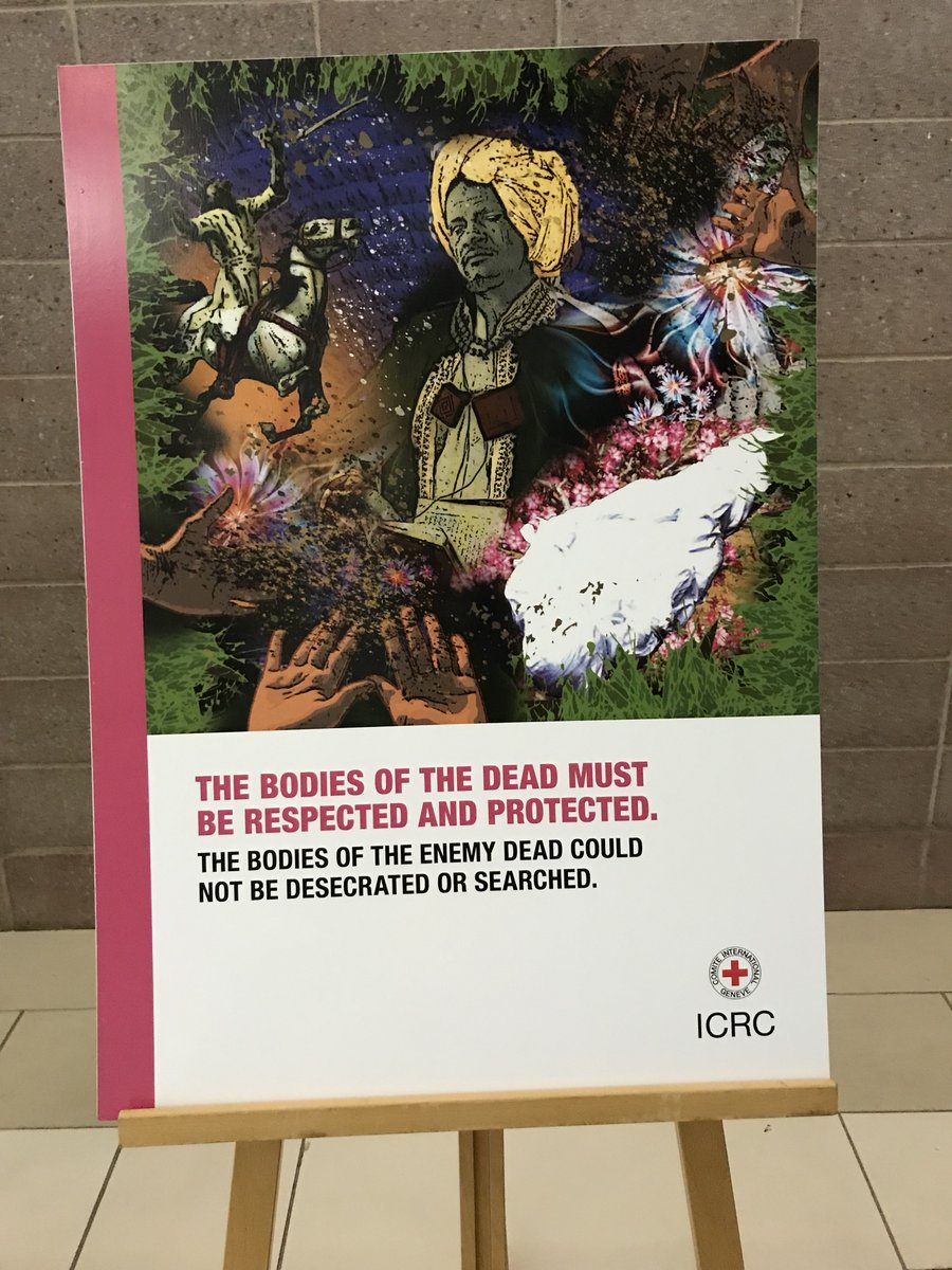 [PHOTOS]: Did you know that there is a tool on African traditions which preserved humanity during war? Here is an exhibit to demonstrate the continued relevance #IHL on the African Continent. 
#RegionalIHLSeminar 
#PreservationOfHumanity