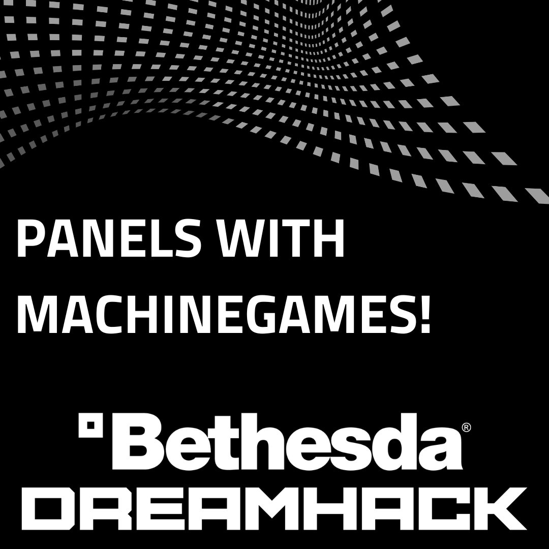 Only days to @DreamHackSE ❄️ and we are so happy to have @machinegames at the venue for a bunch of amazing panel talks during the event!