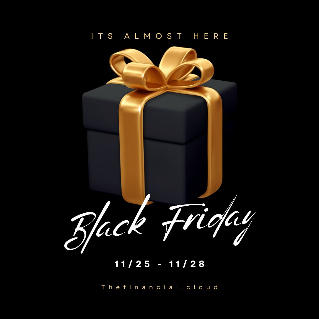 Do we have a Black Friday deal?

The answer is of course… &amp; its the best deal we’ve EVER done 

It will grant you access to EVERYTHING!

(Indicators, Trade ideas, Alerts, Classroom Education, Video Series Education &amp; more)

It starts Friday the 25th so be on the lookout!👀