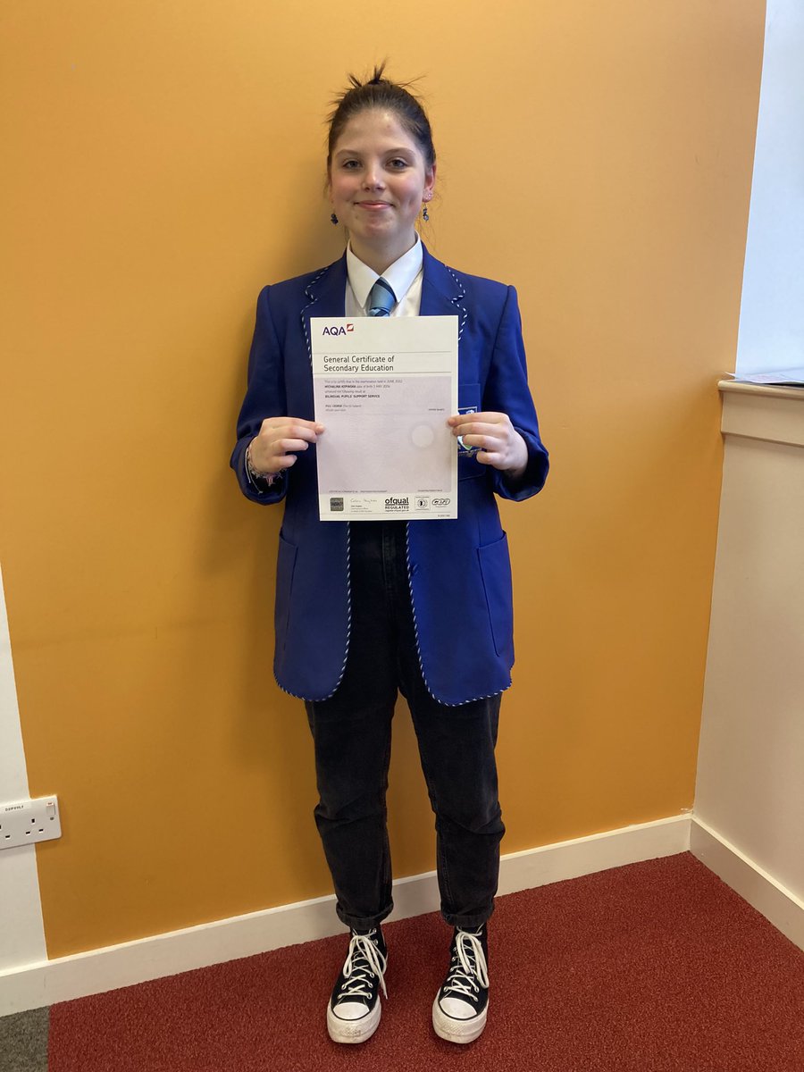 AISDundeeCity's tweet photo. It was a pleasure to present Michalina from @Grove_Academy with her GCSE Polish certificate today! #EAL #girfec #EDLM #valuingbilingualism https://t.co/ilKPQmJVby