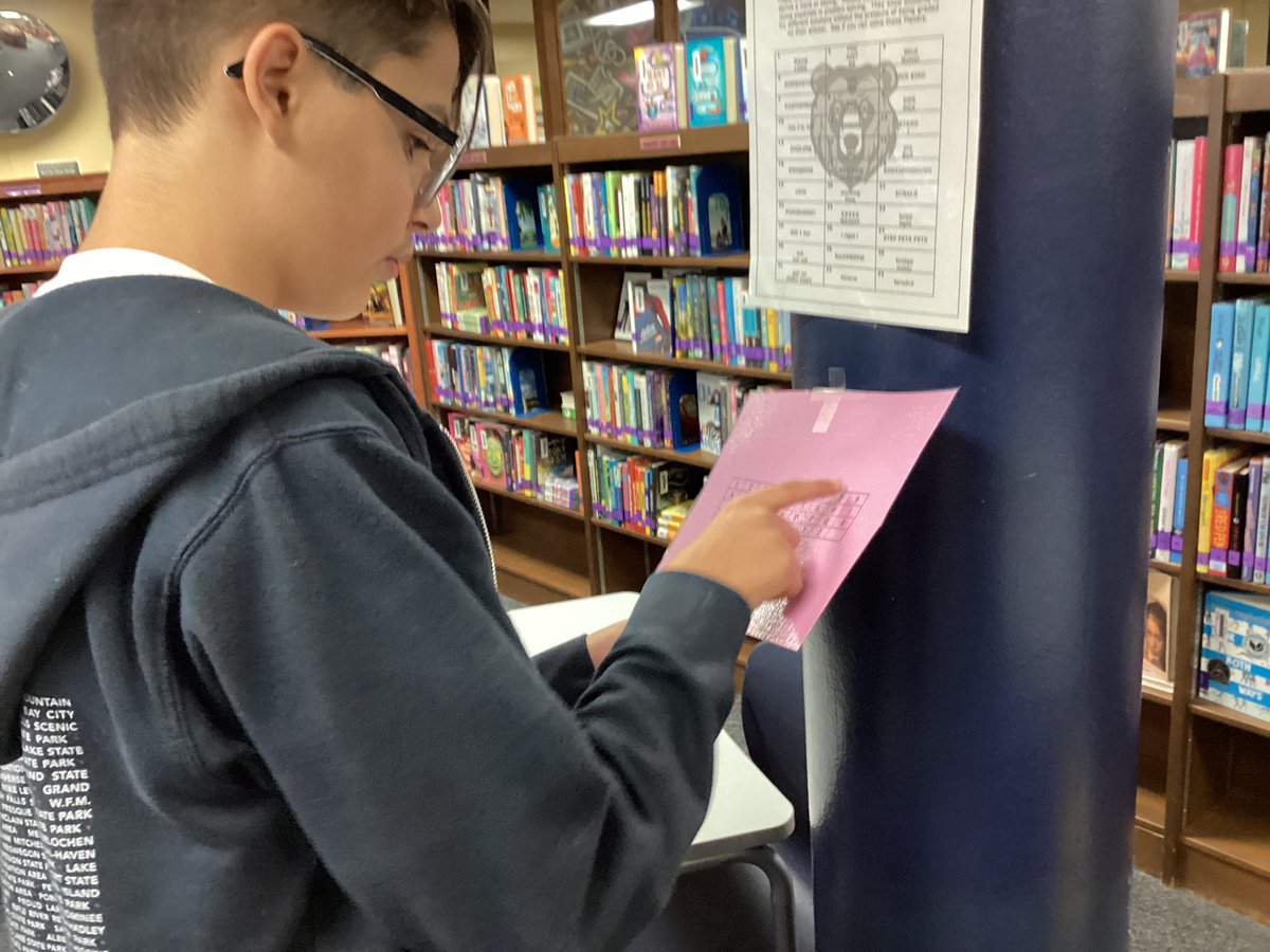 newmarklmc's tweet photo. Another day of AVID kiddos “escaping” from the library! #AVID #7thgraders https://t.co/oOqLzaLxNX