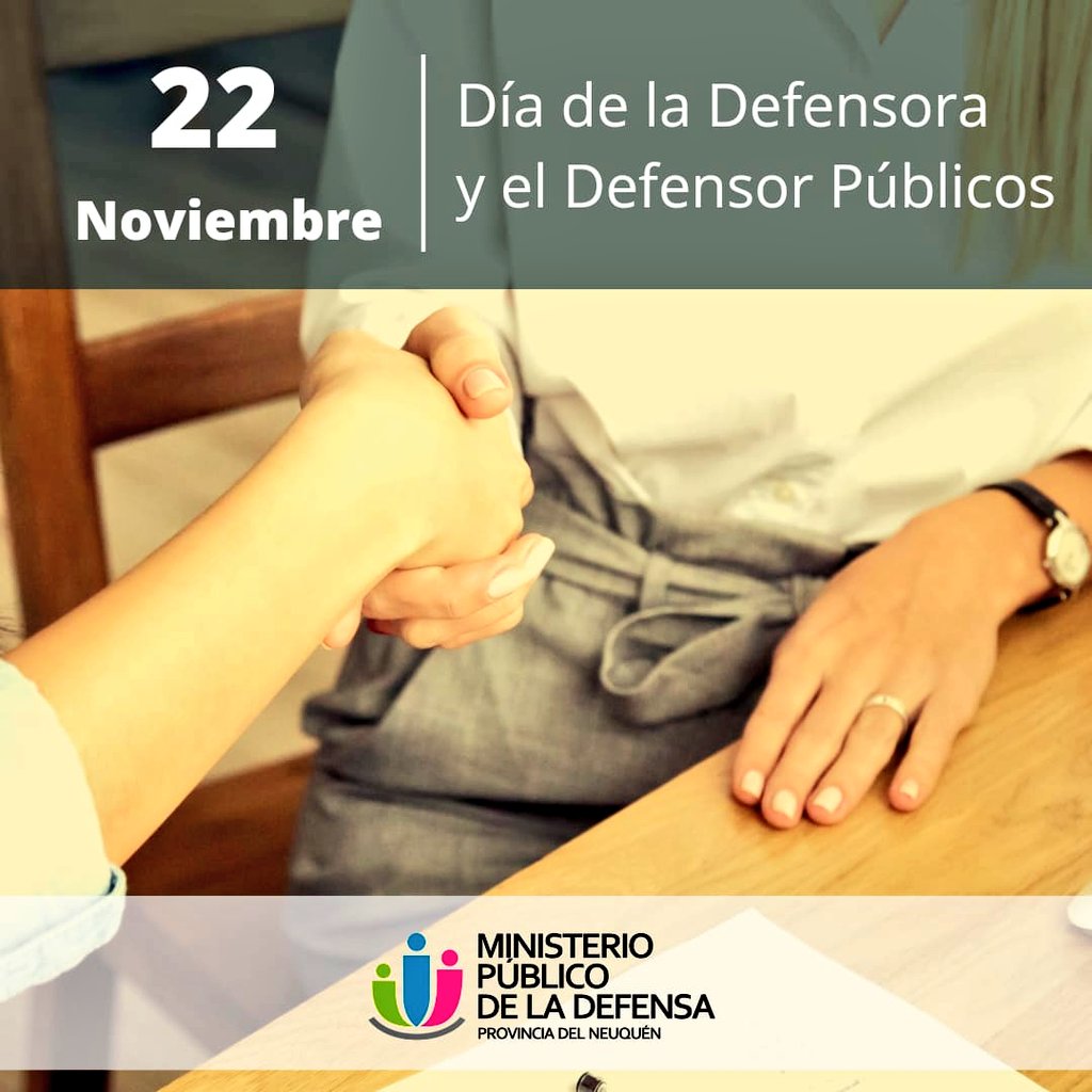Felicidades a las Defensoras y Defensores de nuestro querido Ministerio Publico de la Defensa. Ello en conmemoración a la firma de la Convención Americana de Derechos Humanos, pilar fundamental en el trabajo cotidiano y un faro en nuestro desarrollo institucional. <a href="/prensaMPDNqn/">MPD Neuquén</a>