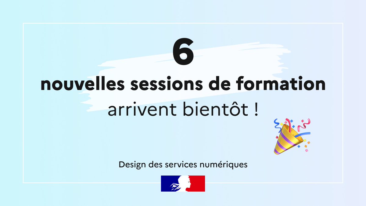 design_gouv's tweet photo. Nous animerons 6 ateliers de formation dans les semaines qui viennent : écoconception, design, accessibilité, simplification du langage, tests usagers… 

Pour en savoir plus et vous inscrire, rendez-vous sur notre article qui vous explique tout ! 👉 https://t.co/6fonaHxRws https://t.co/vJXdyyObWb