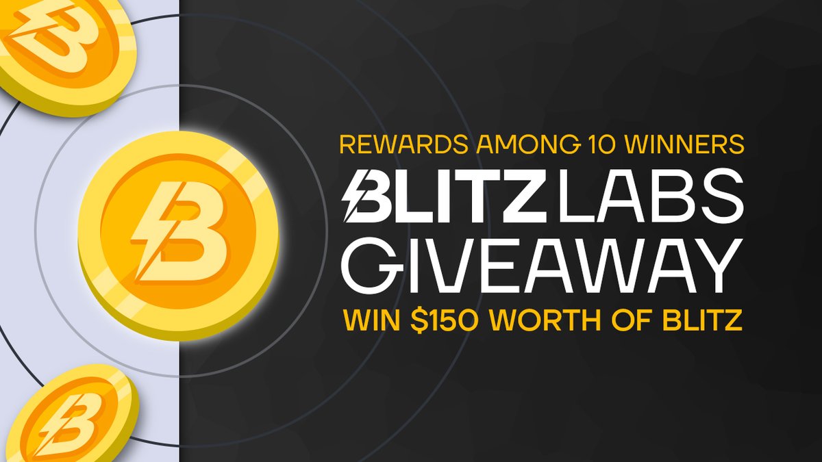 The new generation launchpad #blitzpad is now available! 
On this occasion, the #Blitz Team has organized a #giveaway - participate and win BLITZ Tokens.

Giveaway: gleam.io/nUr2H/blitzlab…

⚡️blitzpad.io