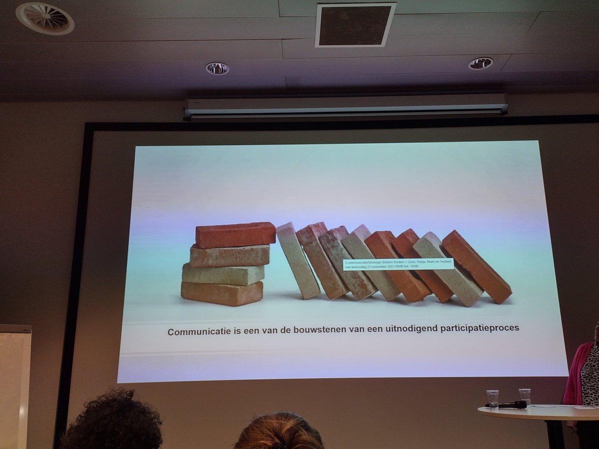 klimaatcom's tweet photo. Communicatie is heel, super, mega belangrijke bouwsteen van een uitnodigend participatieproces @Logeion #commlab #klimaatcommunicatie @EvaRovers https://t.co/dermPiHuzn